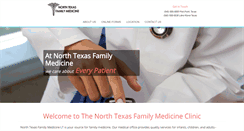 Desktop Screenshot of northtexasfamilymedicinelt.com