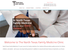 Tablet Screenshot of northtexasfamilymedicinelt.com